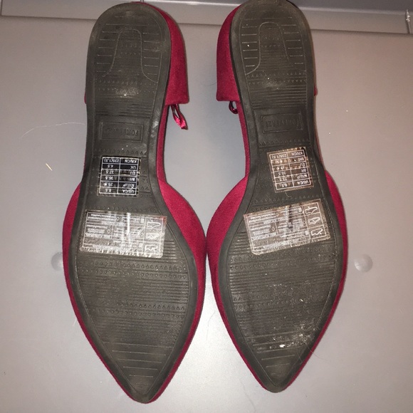Maroon forever 21 Flats - Picture 2 of 2